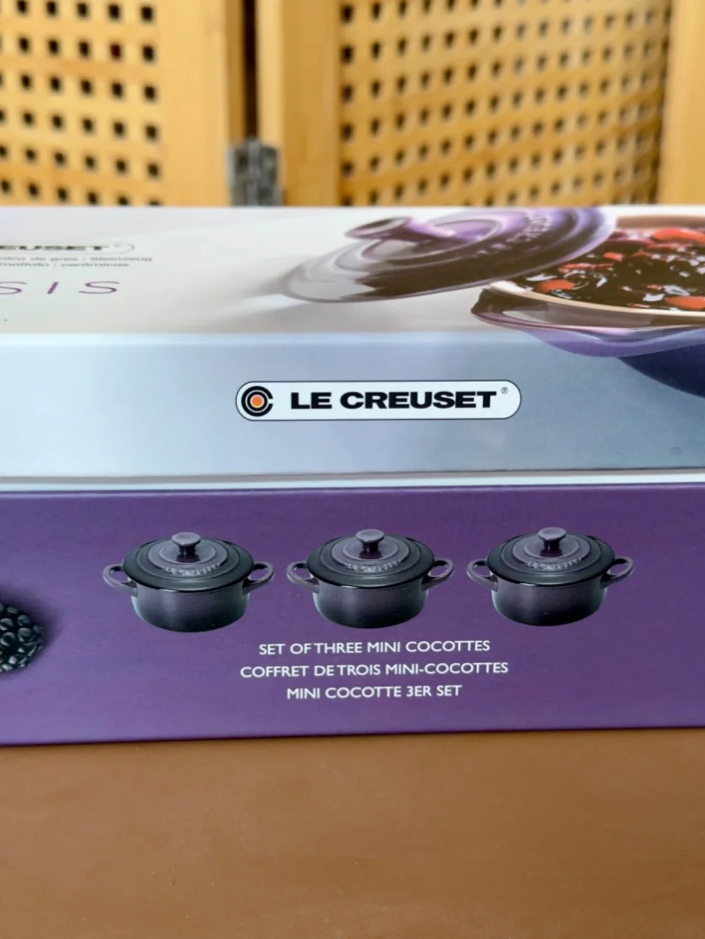 NIB Le Creuset set of 3 mini Cocottes - Picture 3 of 7